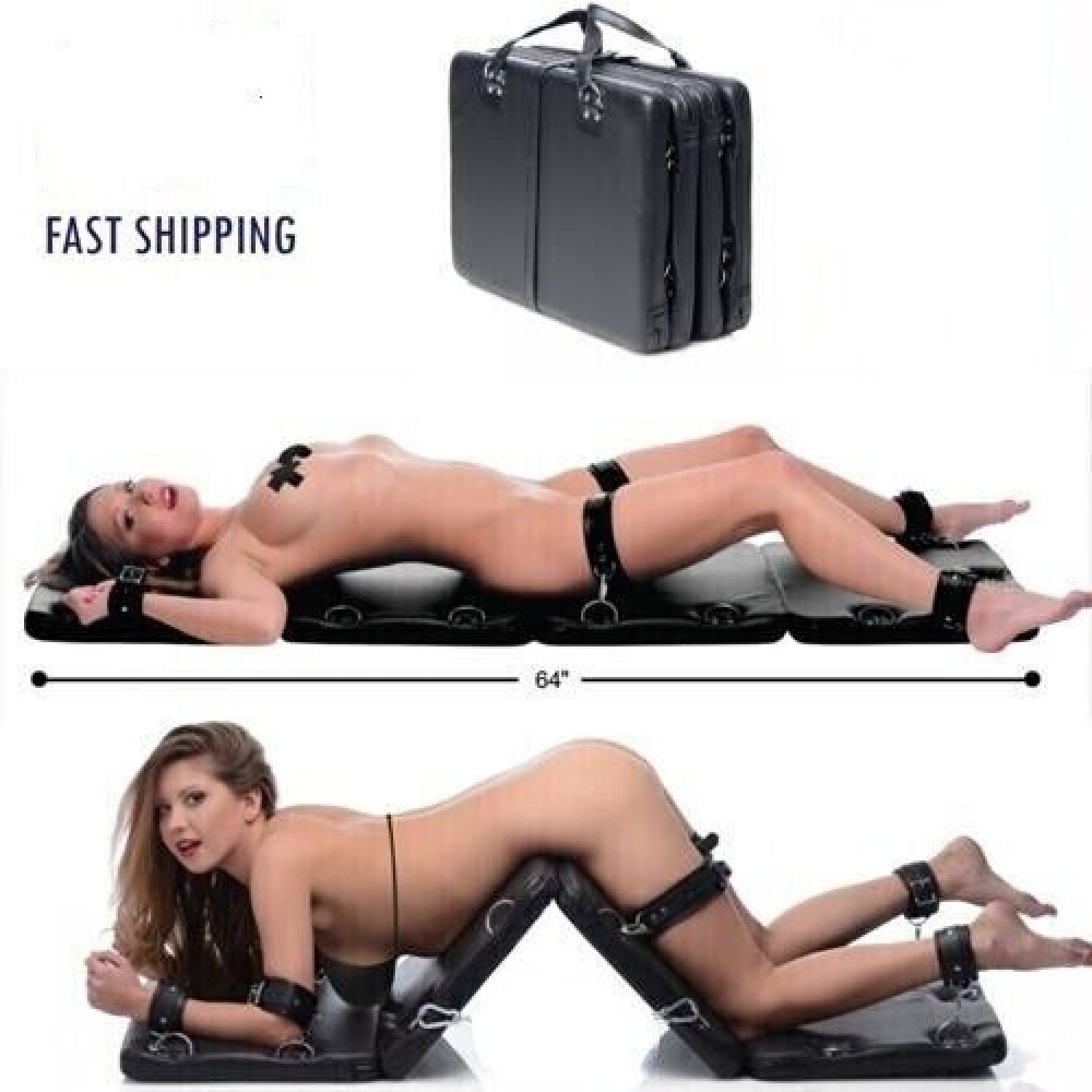 XL Bondage Board BDSM Extra Large Restraints Fold Up to Travel Faux Leather