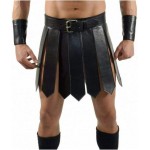 Genuine Leather Gladiator KILTS For Men Costumes Scottish Kilts